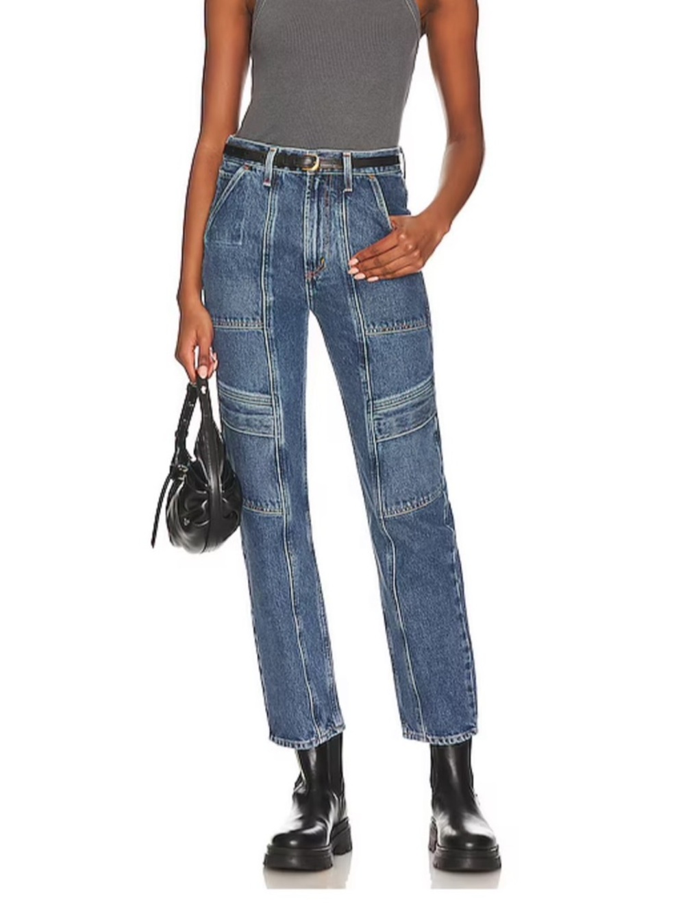 Agolde Cooper Cargo Jeans in Regulation.